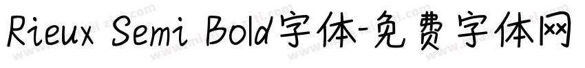 Rieux Semi Bold字体字体转换